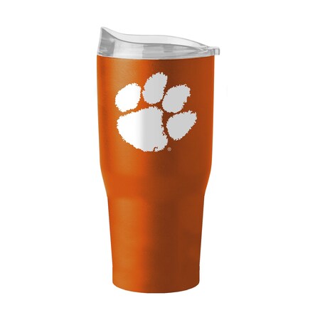 Logo Brands Clemson 30oz Flipside Powder Coat Tumbler 123-S30PT-34